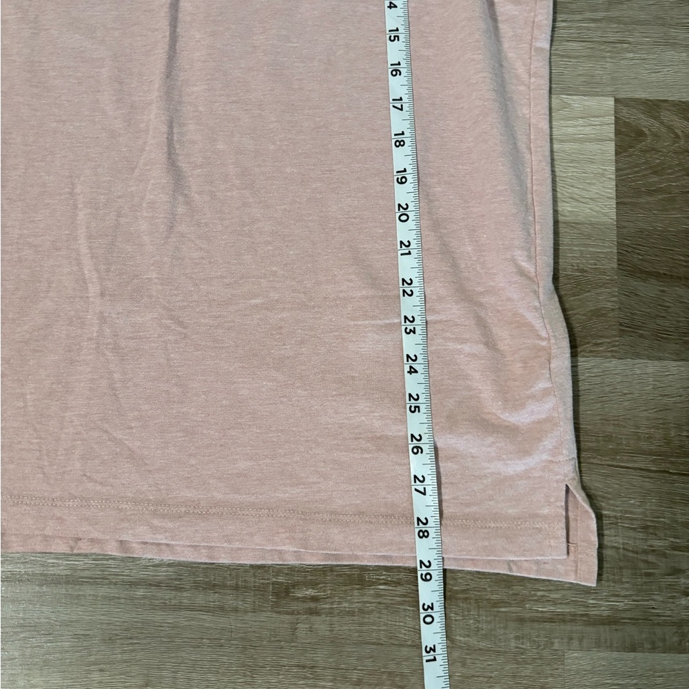 American Eagle Men's Heathered Light Pink Polo Shirt - Picture 7 of 7